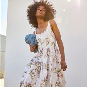 NWT HM x Brock Collection Floral Midi Dress